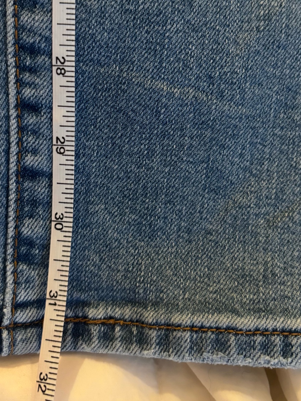 Levi’s Ribcage Straight Jeans Size 25 High Rise Light Wash Stretch Denim 25x32 - Picture 12 of 13